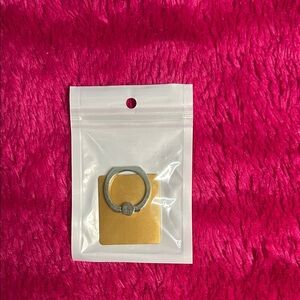 Gold and Silver Phone Ring Holder